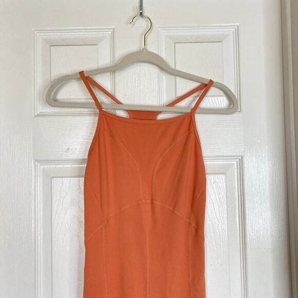 FREE PEOPLE Movement Side to Side Jumpsuit Athletic Size Medium Orange Active - Picture 4 of 11